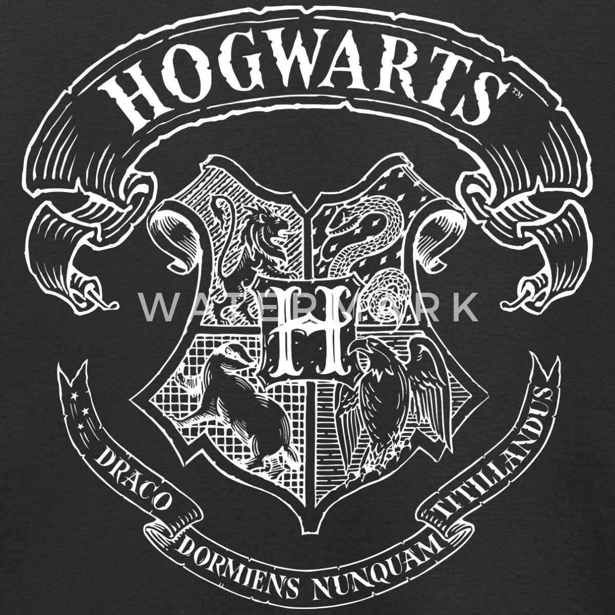 Spreadshirt Sweatshirt Harry Potter Hogwarts Wappen Zeichnung Kinder Premium Pullover (1-tlg)