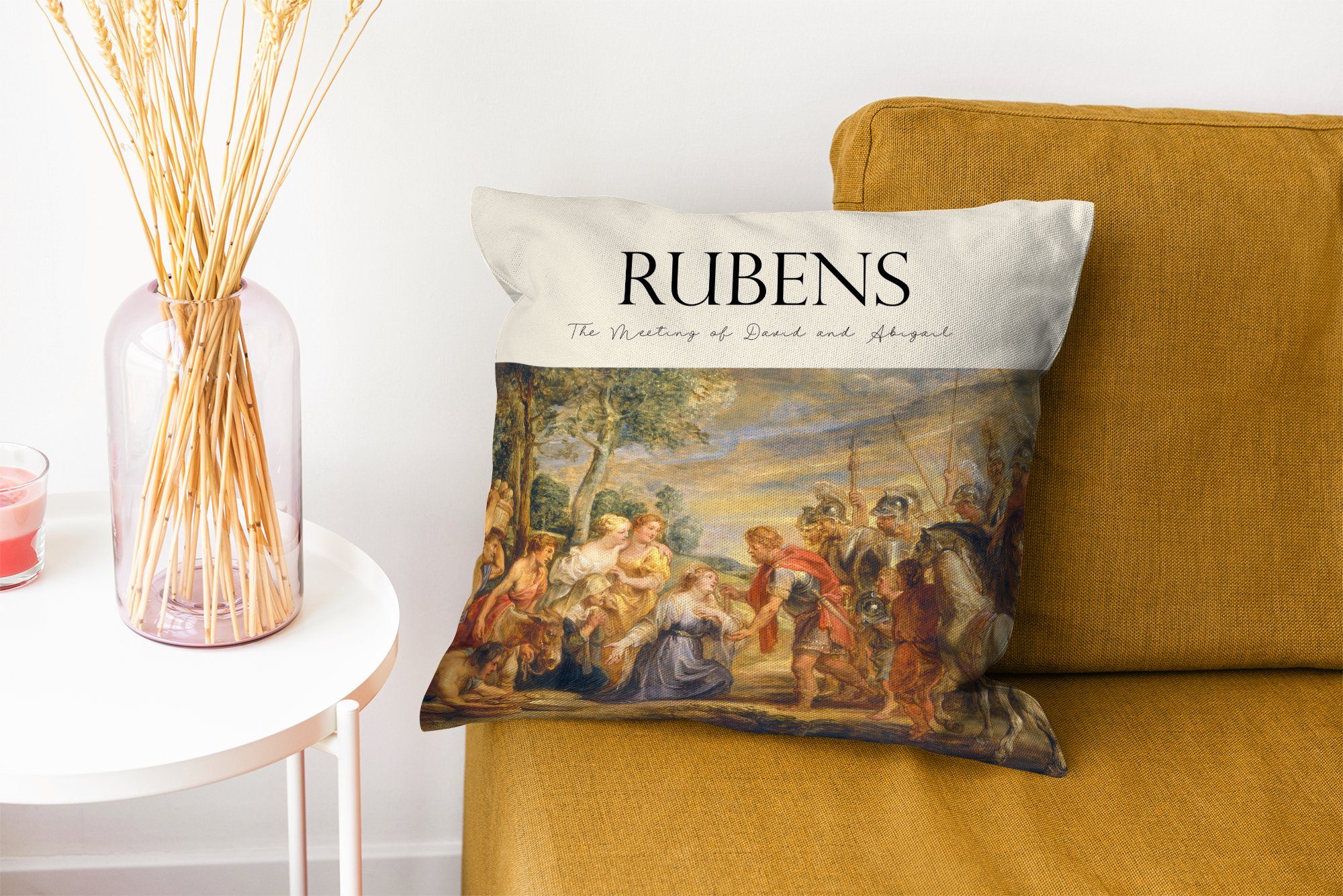 MuchoWow Dekokissen Wohzimmer, Zierkissen Füllung Rubens Meister, mit Sofakissen Schlafzimmer, für Alte - Kunst Deko, 