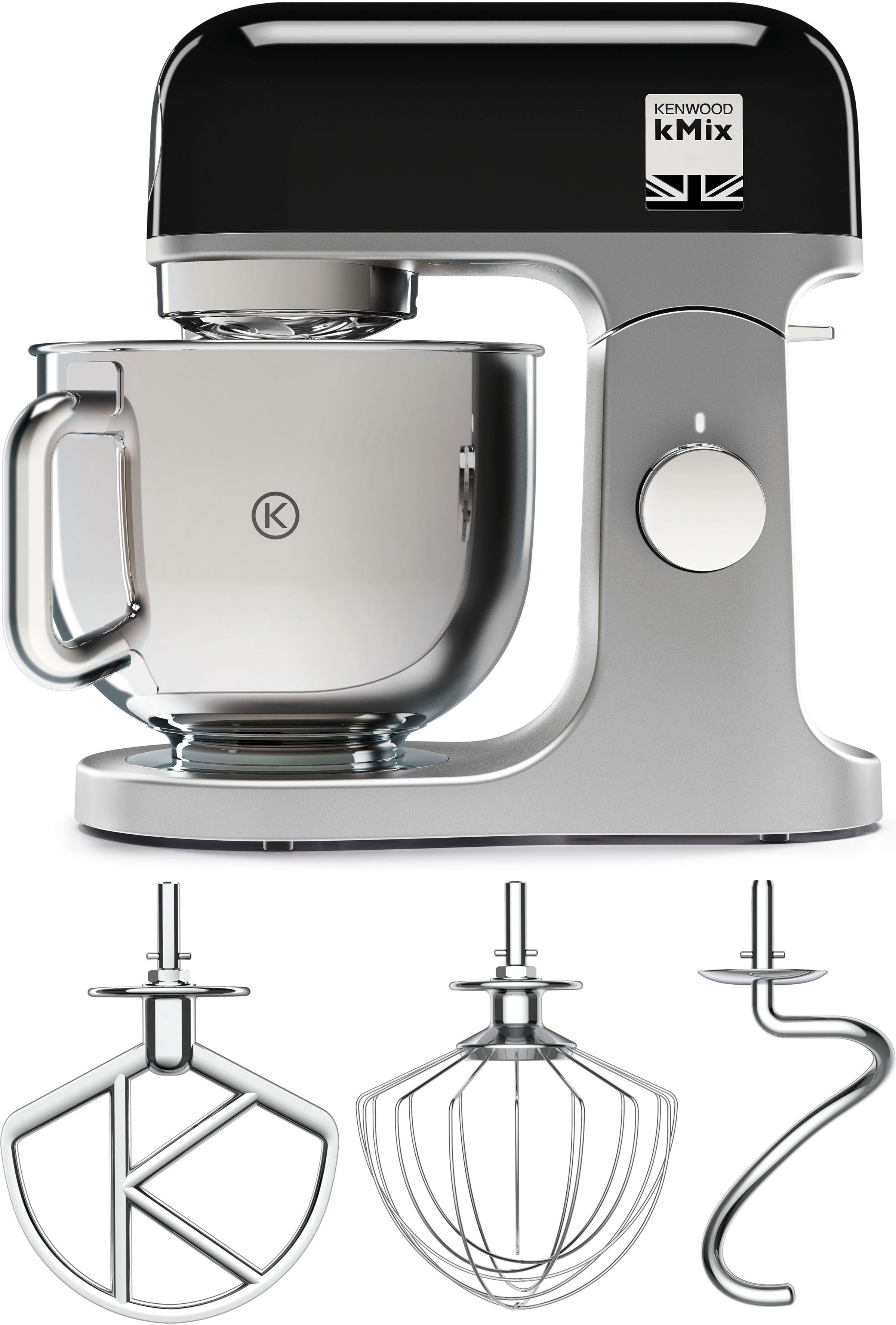 Kenwood Küchenmaschine Küchen- und Knetmaschine mit Schüssel Kenwood  KMX750BK 1000 W