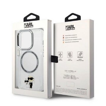 KARL LAGERFELD Handyhülle Case iPhone 14 Pro MagSafe Katze Choupette 6,1 Zoll, Kantenschutz
