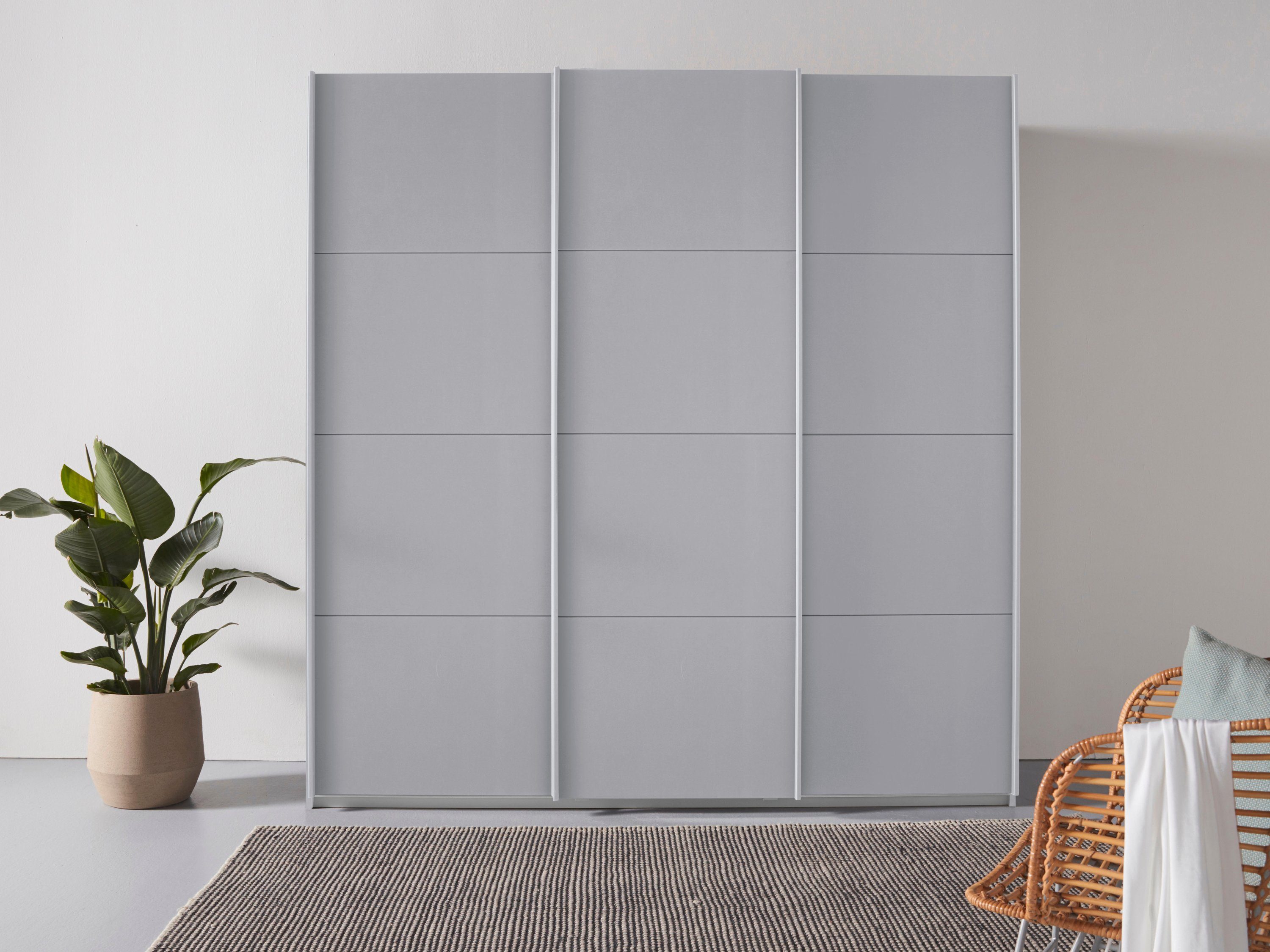 rauch Schwebetürenschrank Kleiderschrank Schrank Garderobe Wäscheschrank Ankleide OTELI (Breiten 203/271/315/360 cm Höhen 210/229 cm) in verschiedenen Dekor- und Hochglanzfarben