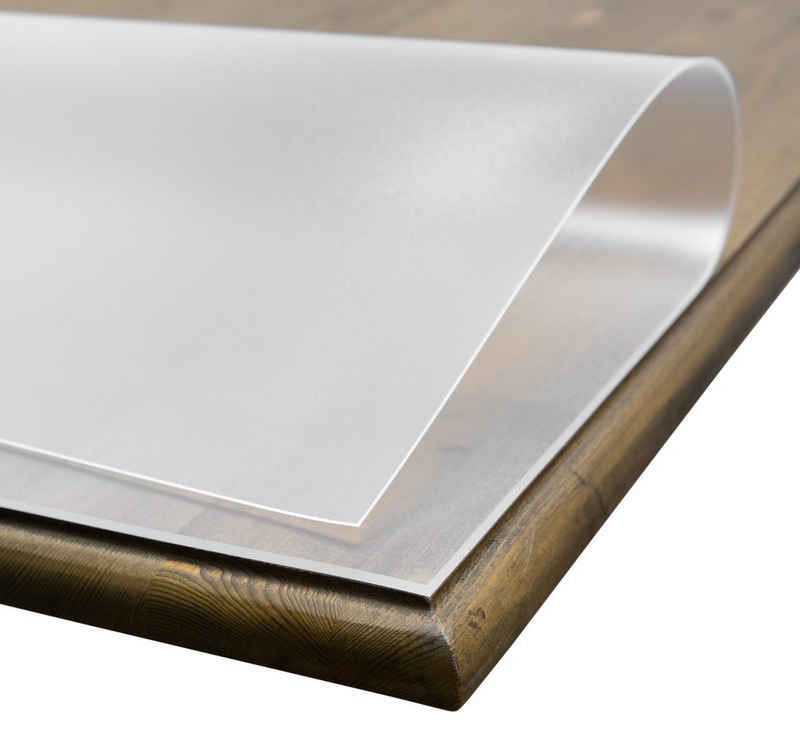 Beautex Tischdecke »Folie 2 mm transparent und matt Tischdecke Schutzfolie Tischschutz auch für Glastisch, Größe wählbar« (1-tlg)