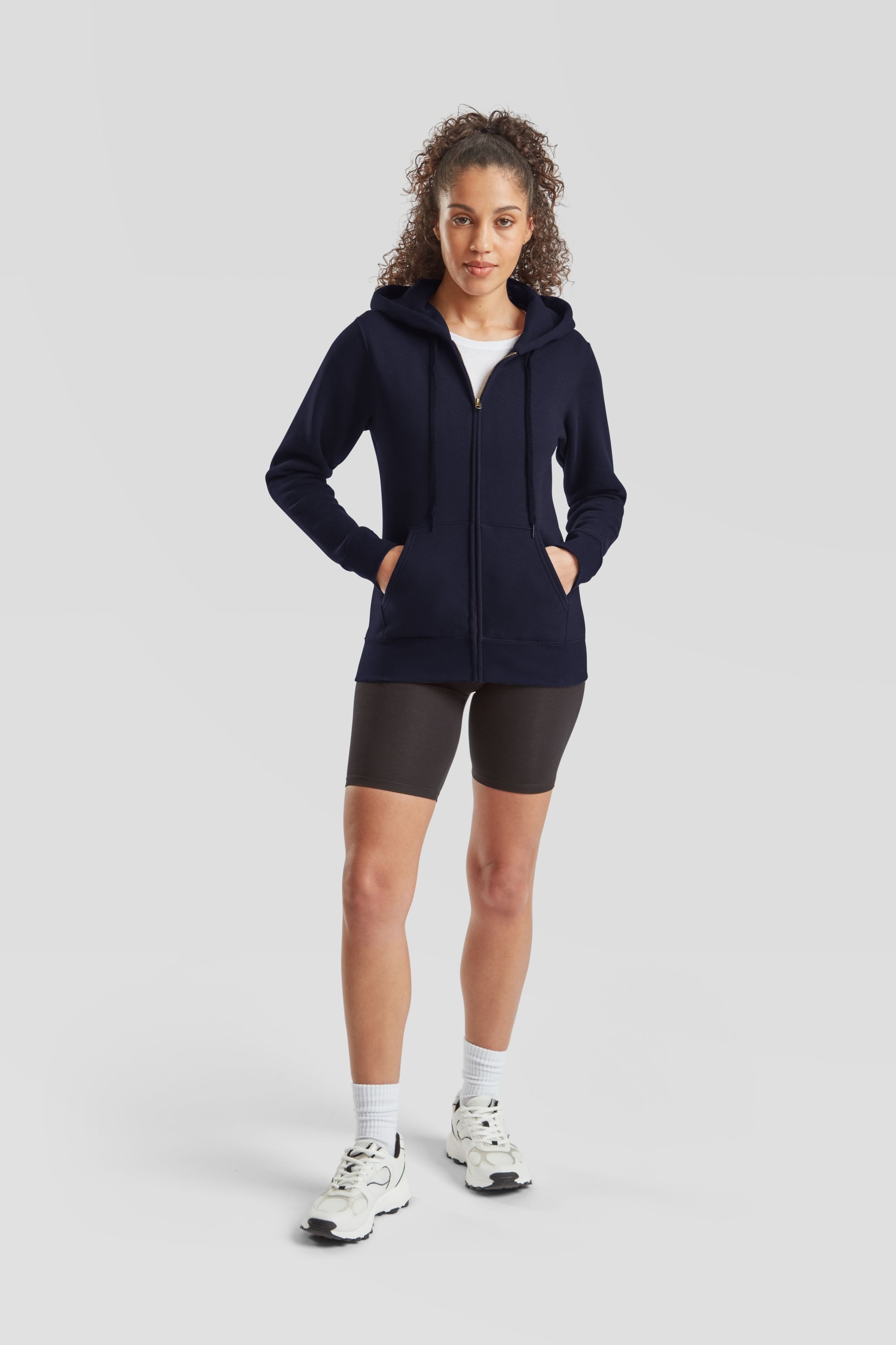 Fruit of the Loom Sweatjacke Premium Hooded Sweat Jacket Lady-Fit