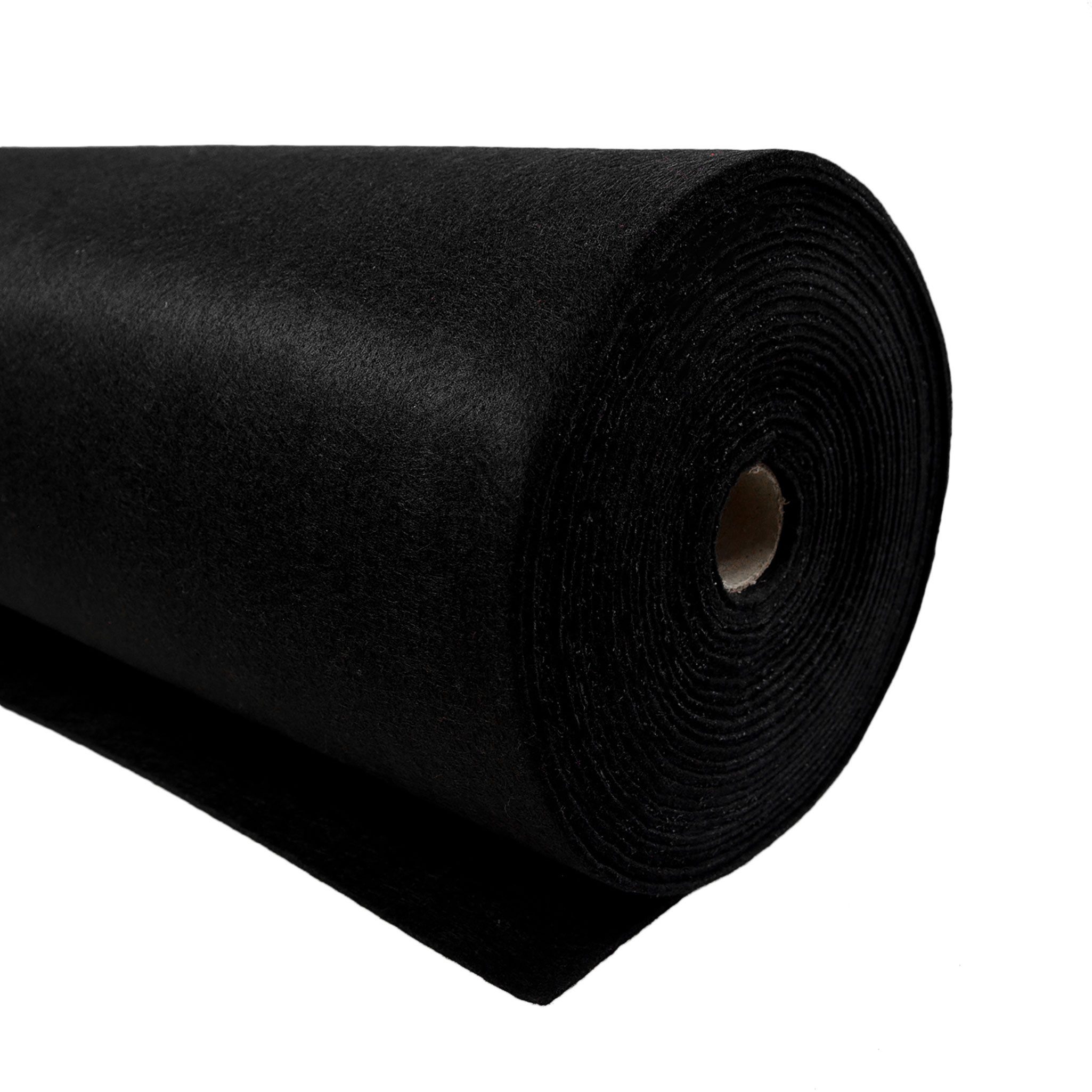 maDDma Stoff Bastelfilz Meterware Filz 100x90cmx3mm Dekofilz Filzstoff, schwarz