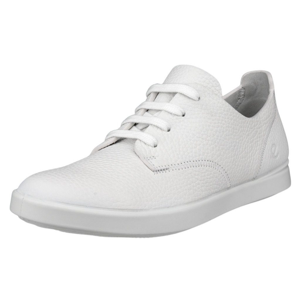 Ecco Leisure Lace Up (weiches Premium-Leder) weiss Damen Sneaker günstig online kaufen