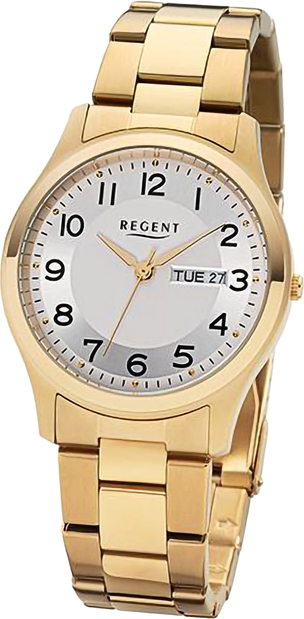 Quarzuhr Regent Herren Armbanduhr Analog
