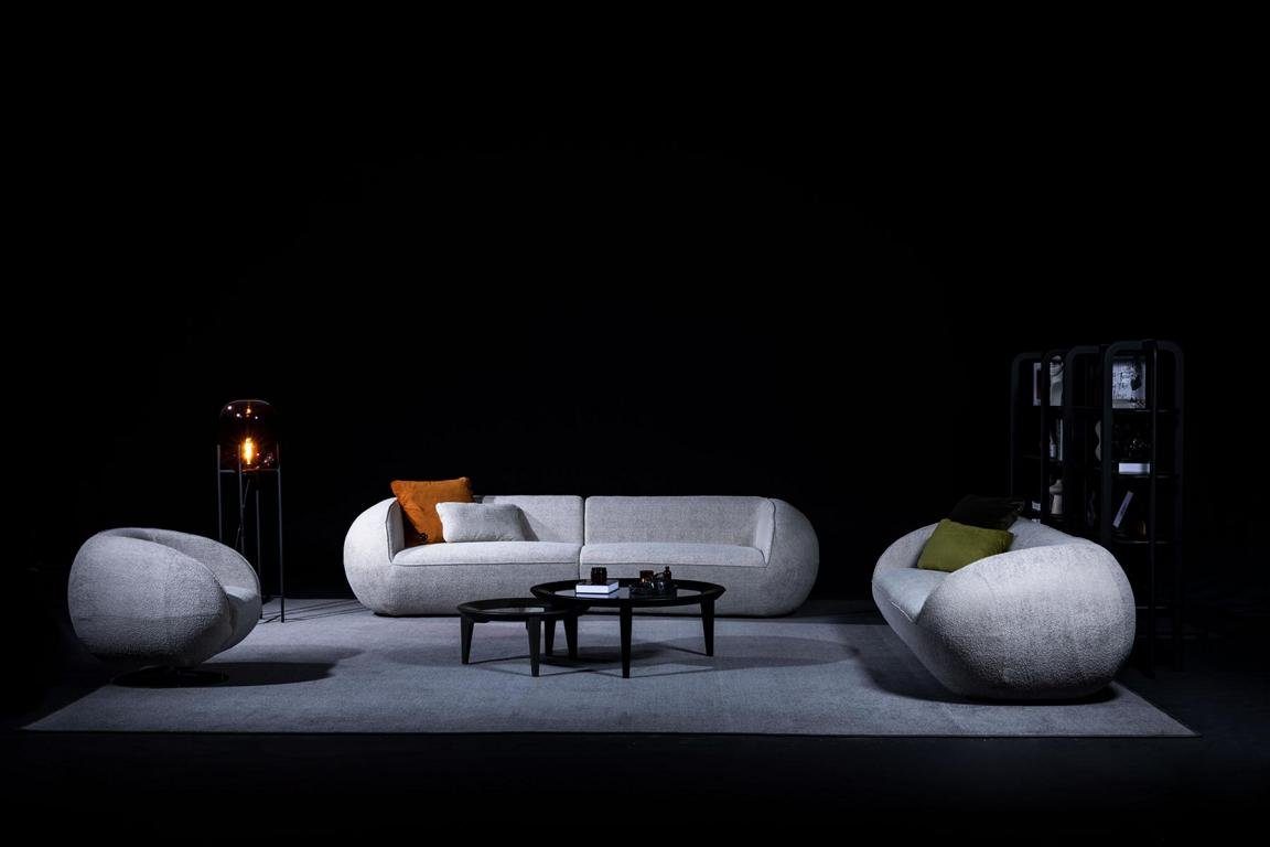 Luxus Europe Made Moderne Polstermöbel, 2 Teile, Wohnzimmer JVmoebel Dreisitzer 3-Sitzer in Sofa