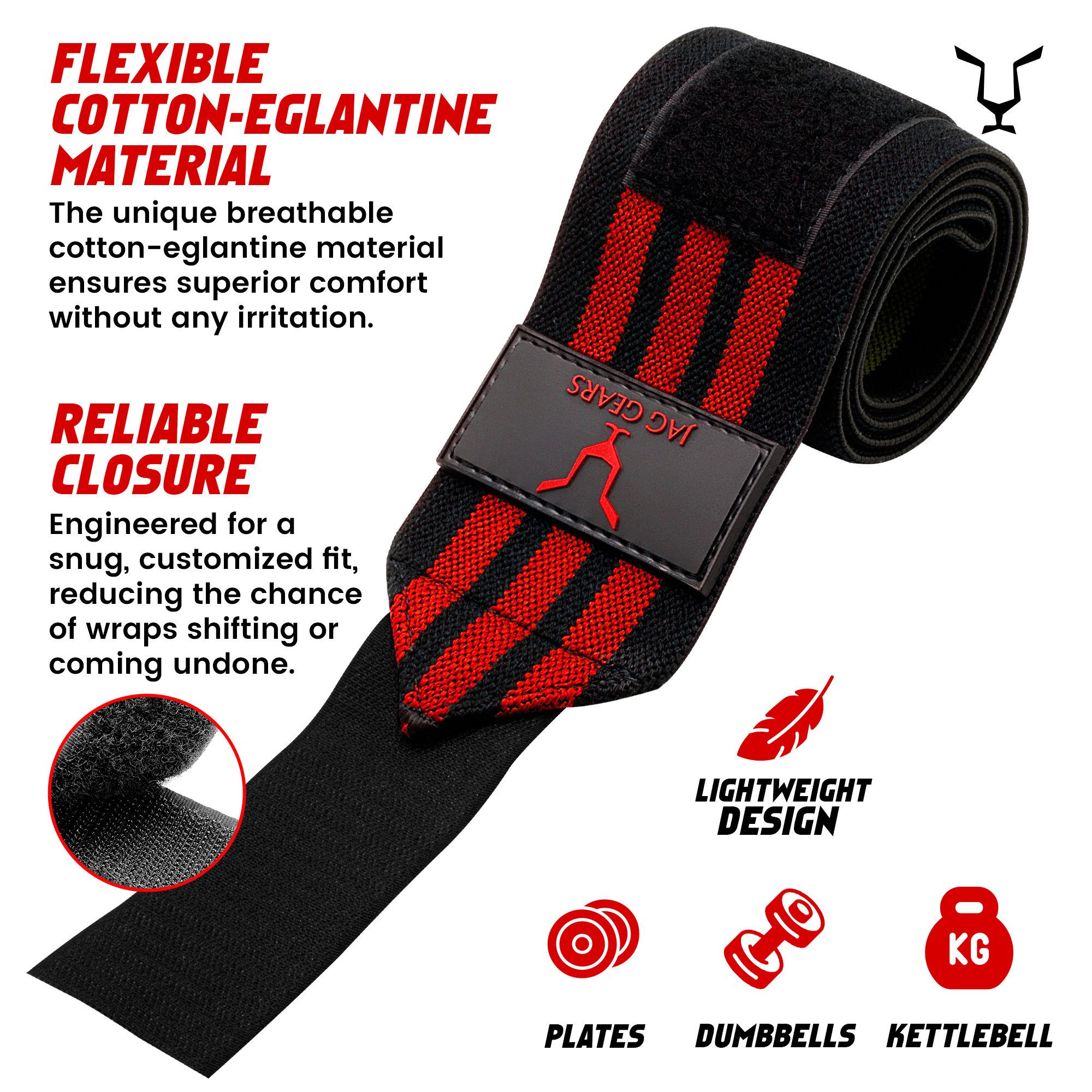 JAG GEARS Ellenbogenschutz Ellenbogenbandage, verstellbare Riemen zum Gewichtheben (pair), Mehrzwecksport, Kreuzheben, Klimmzüge, Fitnessbandage