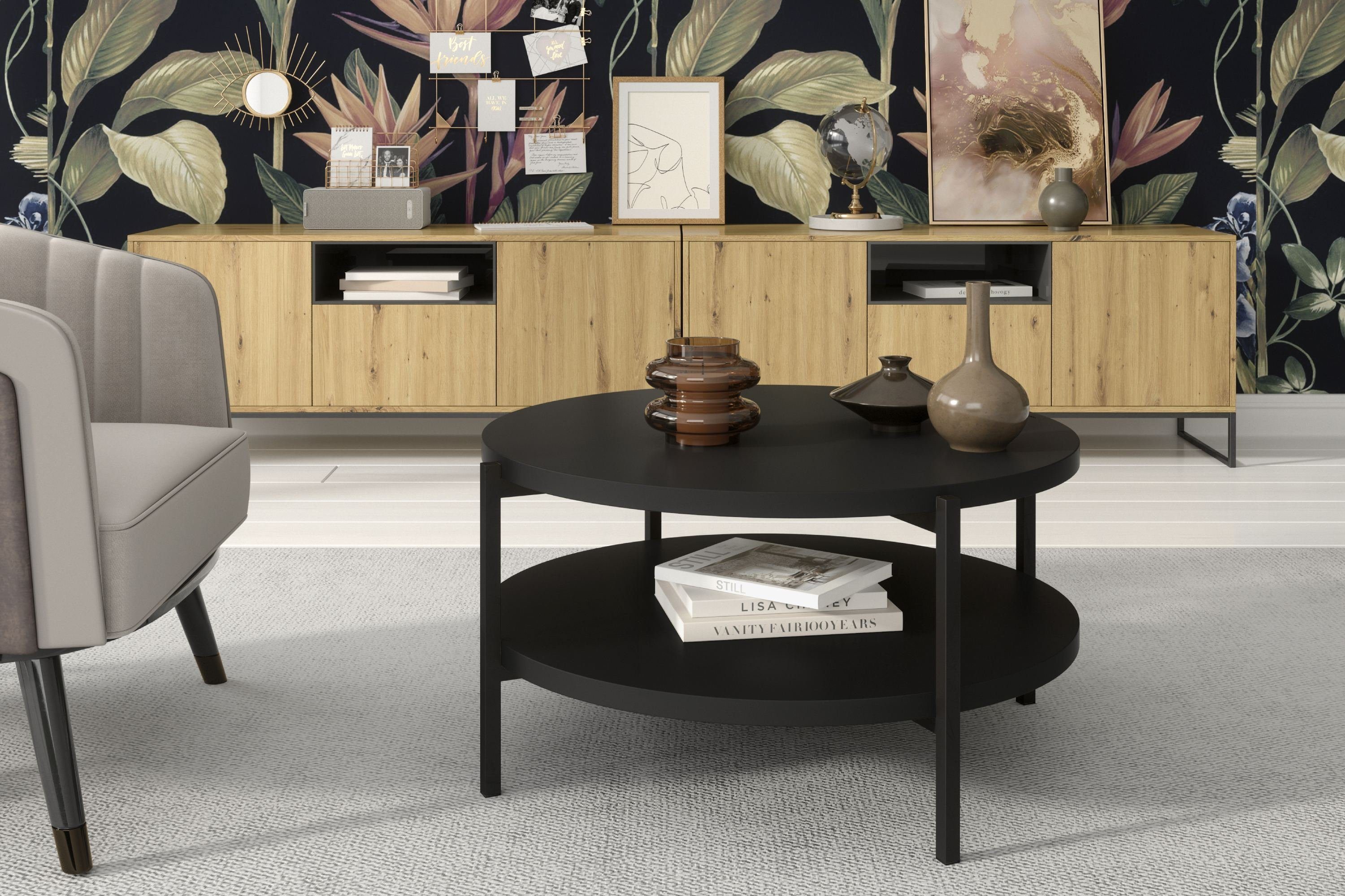 KONSIMO® Couchtisch Couchtisch GERIS, modern, Loft-Stil, günstig online kaufen