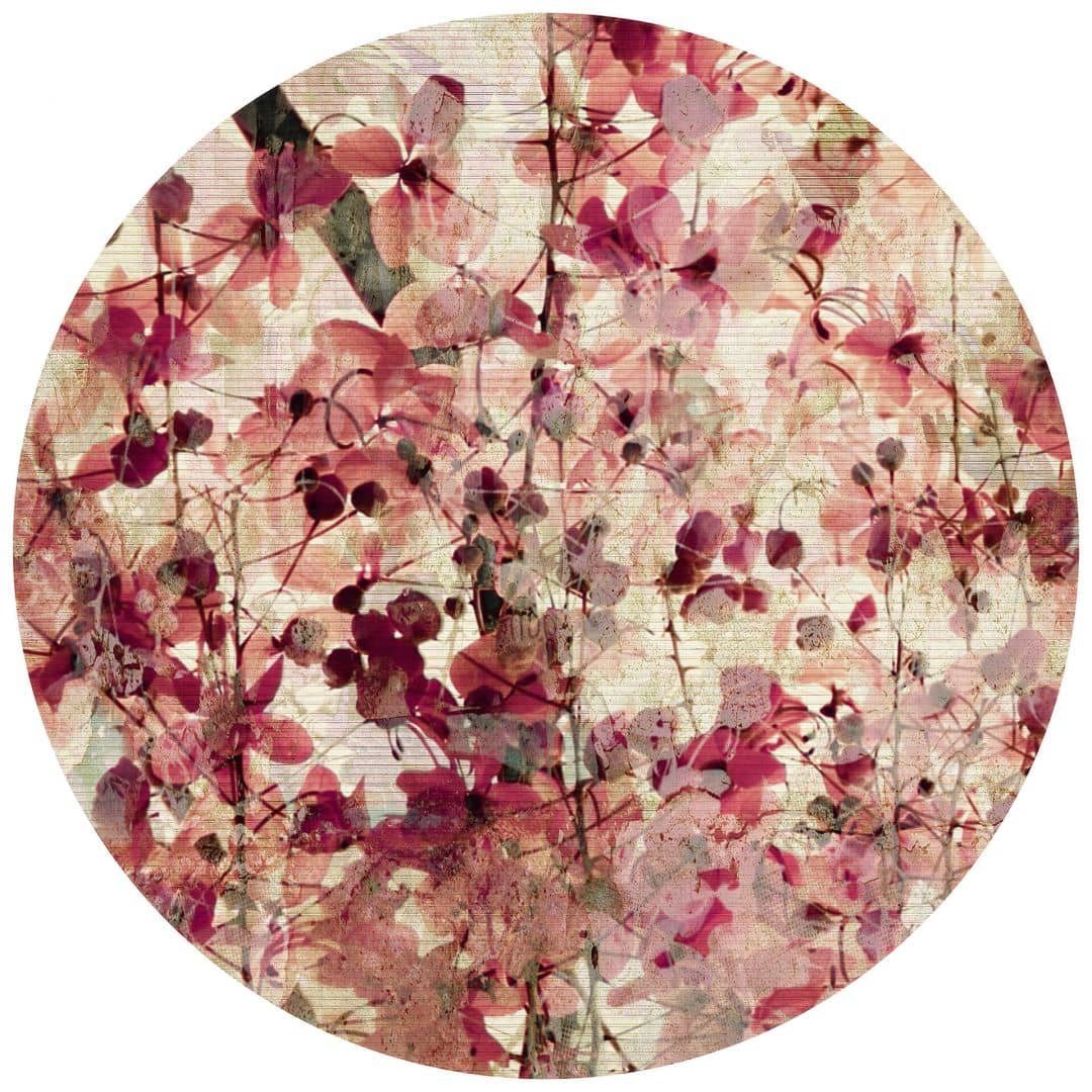K&L Wall Art Fototapete Fototapete Vintage Blüte Florale Vliestapete Vintage Deko Blumentapete, Blütenmuster Tapete