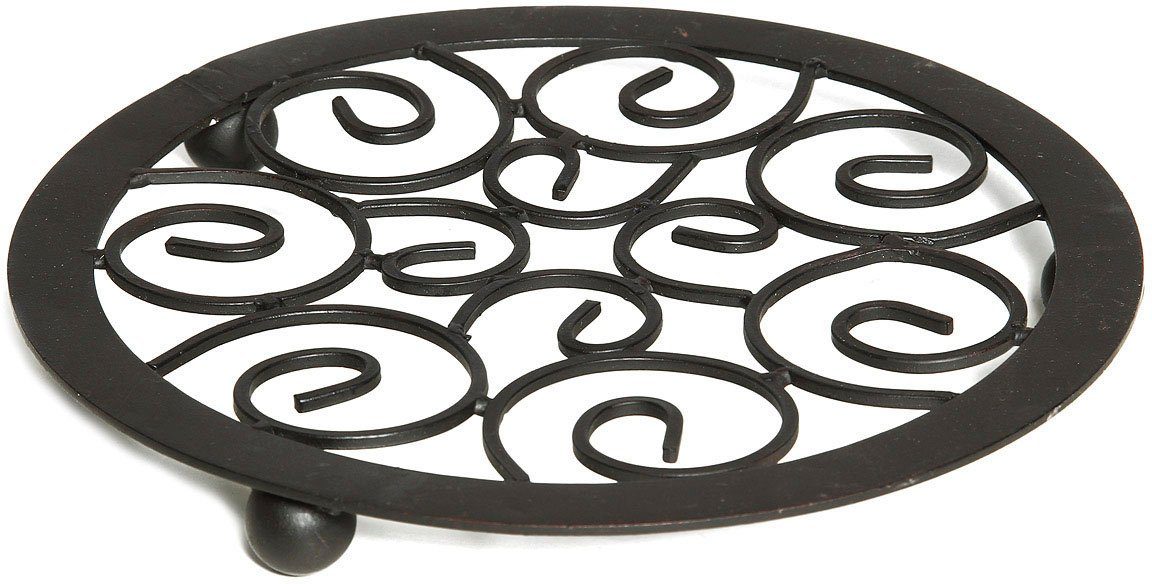 Ambiente Haus Teller Untersetzer in Schwarz - 20 cm, (1 St)