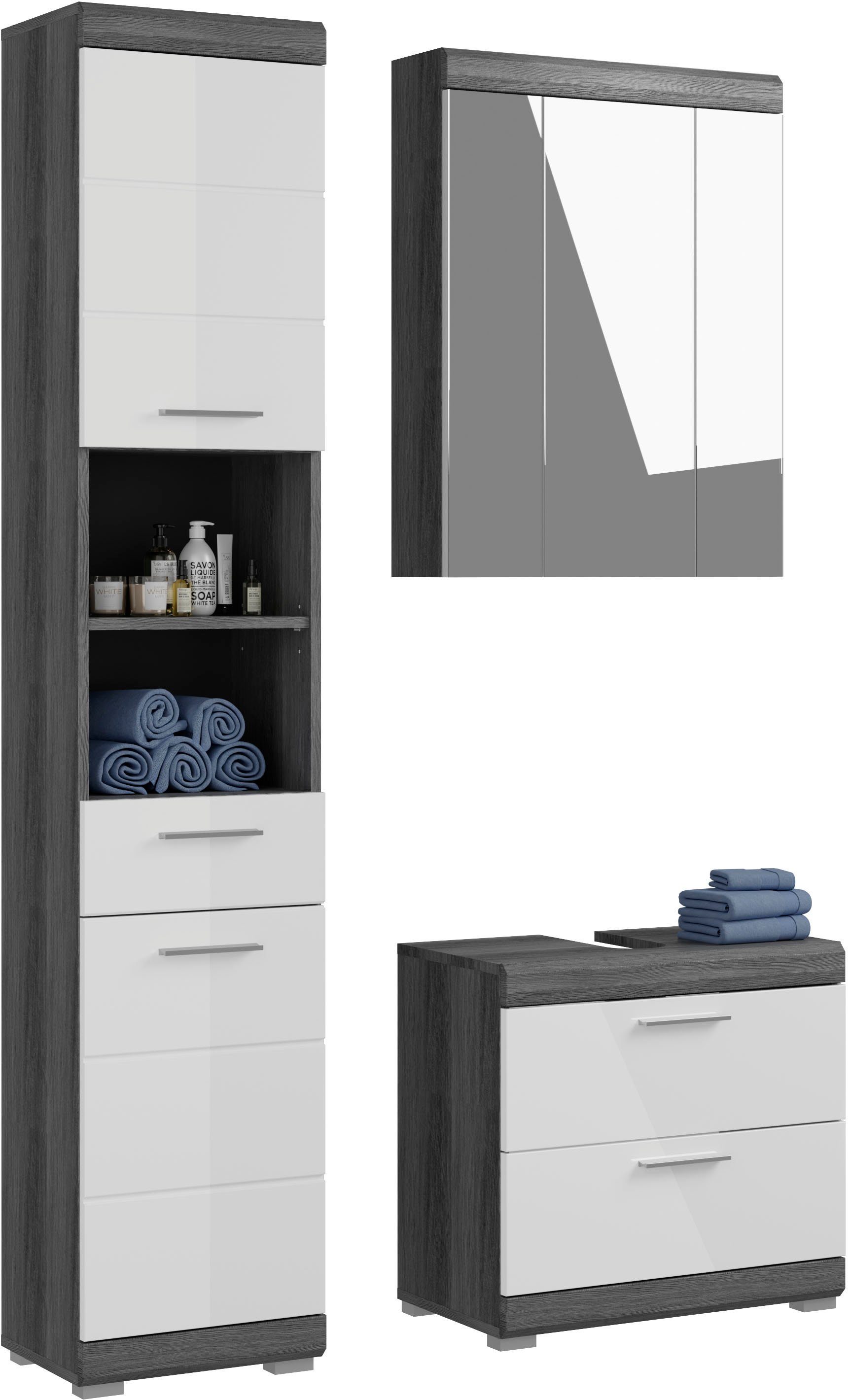 INOSIGN Badmöbel-Set Siena, 3 teilig, bestehend aus:, (Set, 3-St., TOPSELLE günstig online kaufen