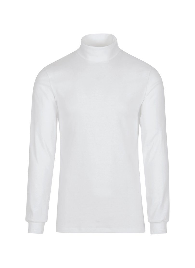 Trigema Rollkragenshirt TRIGEMA Langarm Ski- und Sport-Rollkragenpullover weiss | Rollkragenshirts