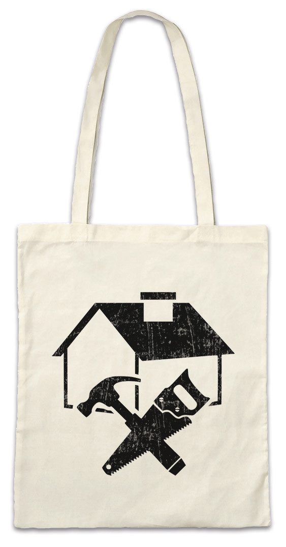 Beuteltasche House Builder Stofftasche Housebuilder Maurer Zimmermann Mason
