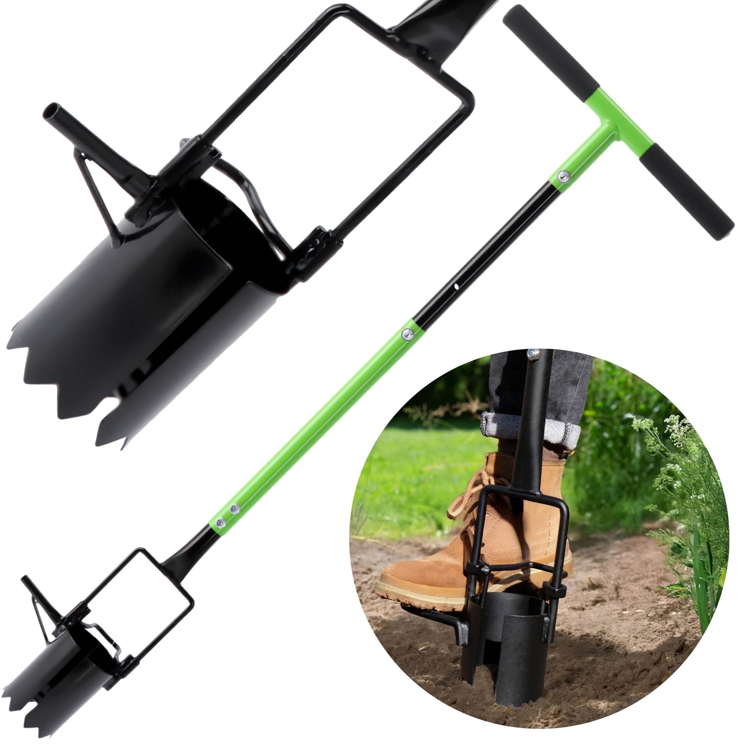 Sarcia.eu Pflanzer Verstellbarer Pflanzbohrer & Pflanzer – Erdbohrer 108/98,5 cm