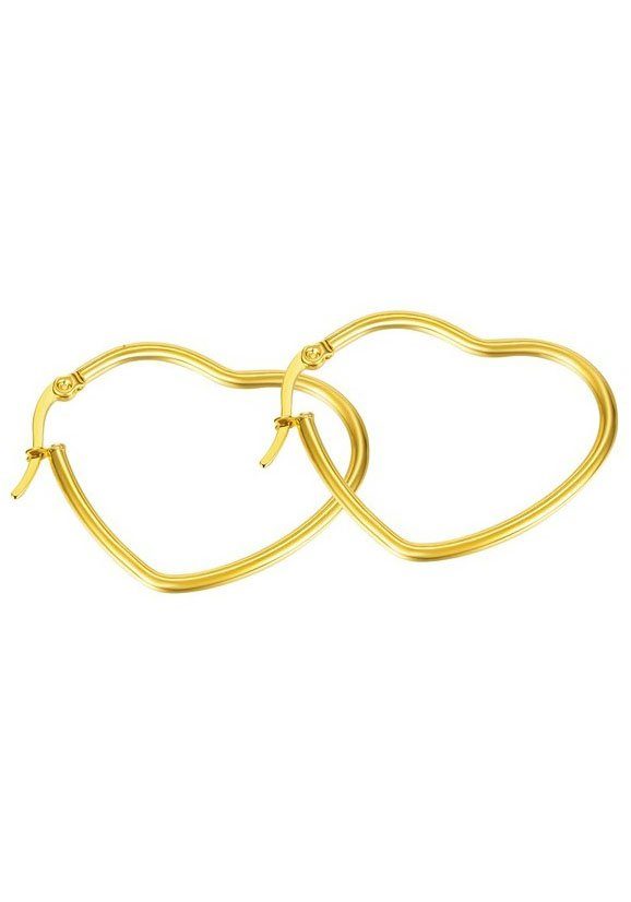 Paar Creolen Schmuck Geschenk Herz