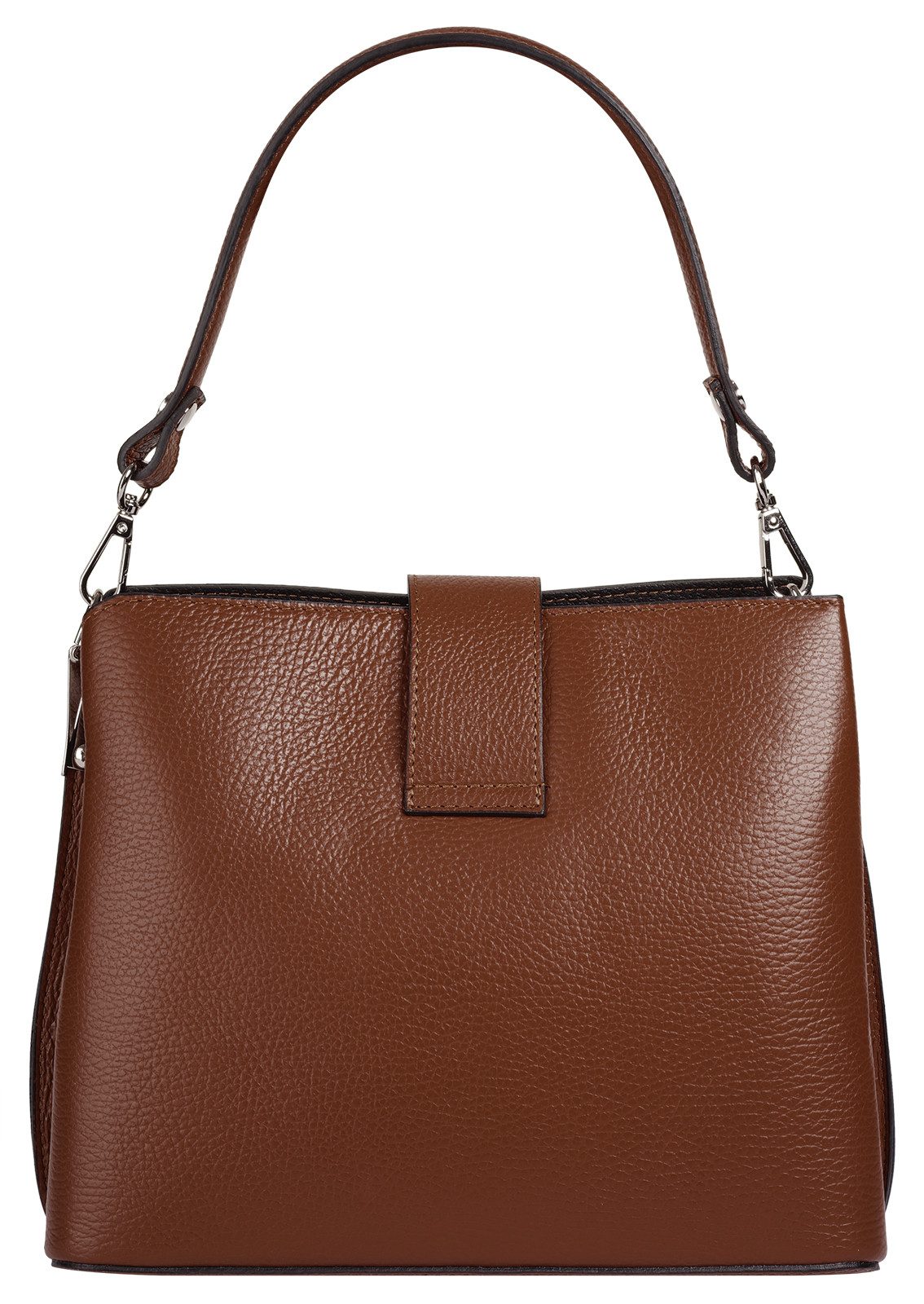 Cluty Umhängetasche, echt Leder, Made in Italy