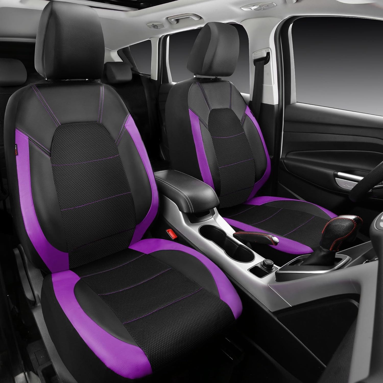 GarveeMore Autositzbezug Universal 9 Stück Autositzbedeckungen Vollständiges Set 5-Sitz