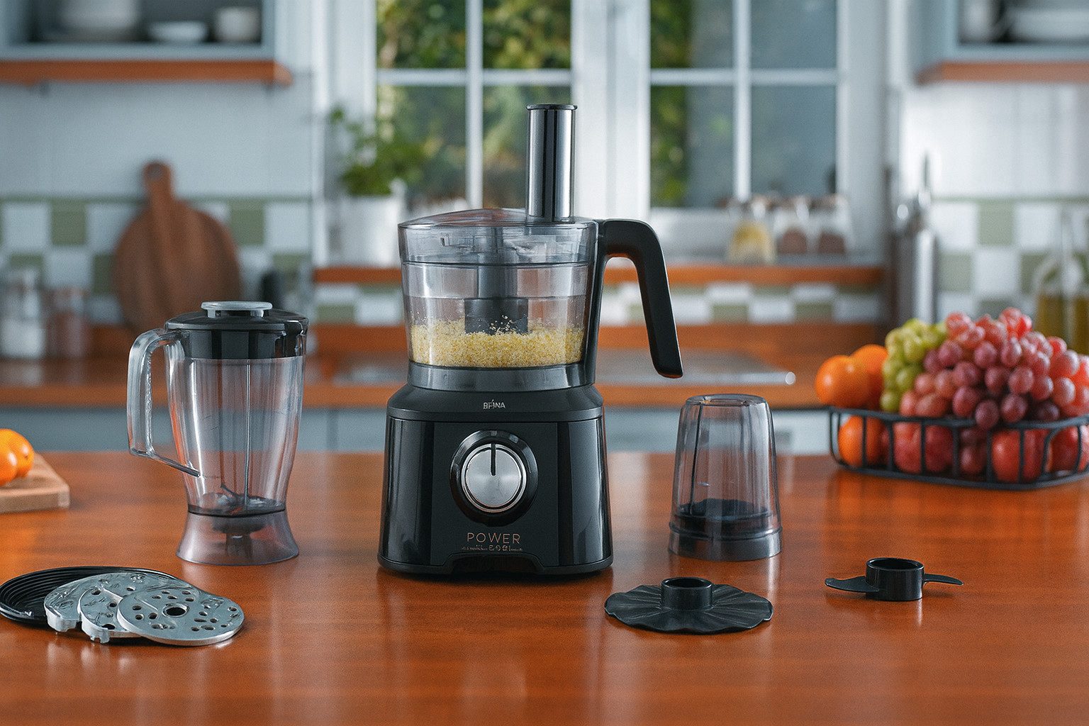 Özberk Kompakt-Küchenmaschine, 2000 W, 10-in-1 Multifunktions-Küchenroboter für effizientes Kochen