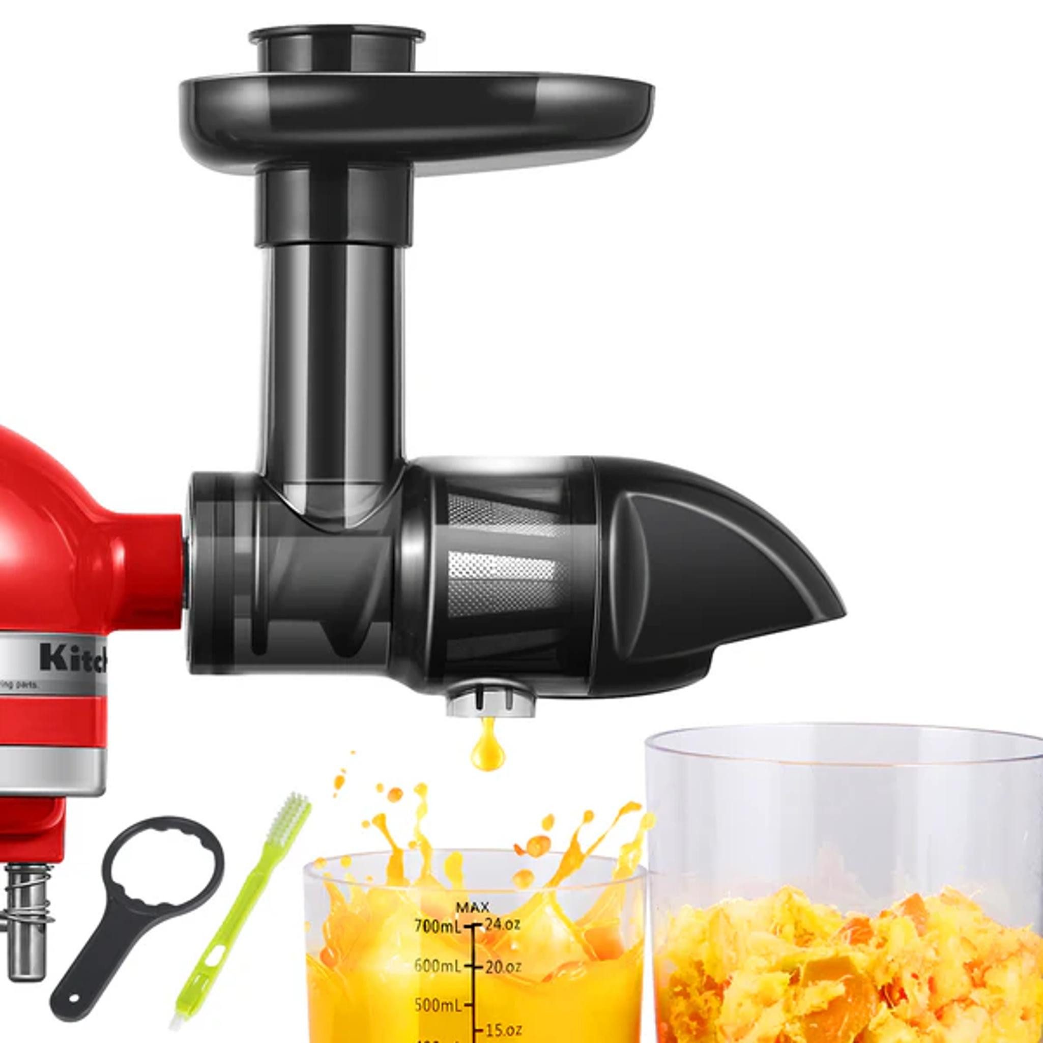 AMZCHEF Standmixer KitchenAid Standmixer Aufsatz Glasbehälter Zubehör Smoothies Shakes