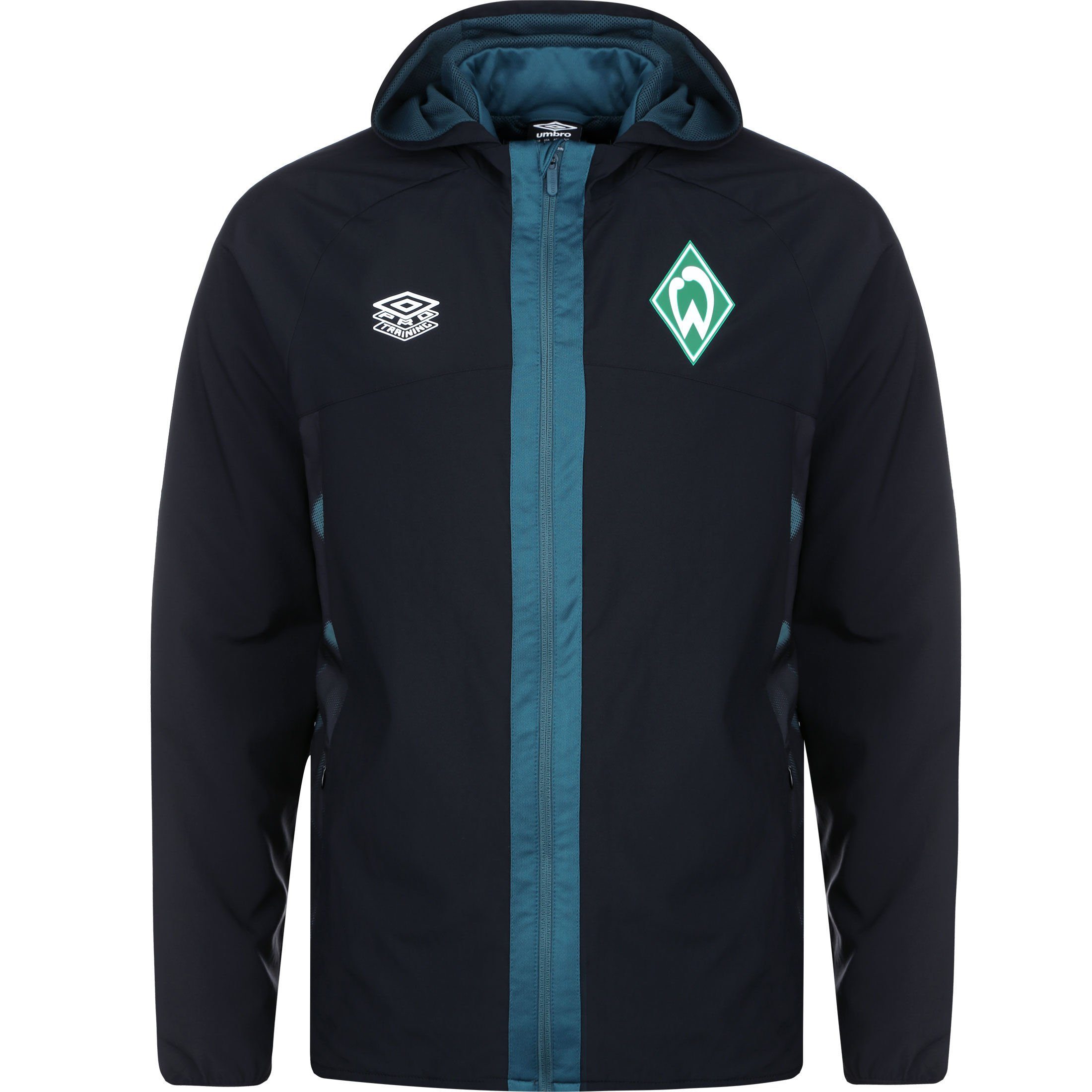Umbro Sweatjacke SV Werder Bremen Regenjacke Herren, Wasser- und  windabweisendes Material