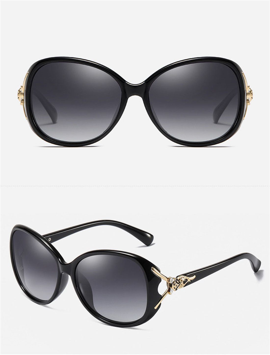 Damen-Sommer-Sonnenbrille, Braun DÖRÖY Sonnenbrille Outdoor-Sonnenbrille Polarisierende