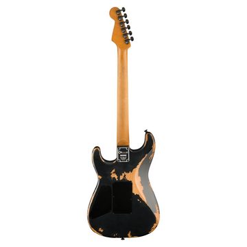 Charvel E-Gitarre, Pro-Mod San Dimas Style 1 HH FR PF Weathered Black - Electric Guitar, Pro-Mod Relic San Dimas Style 1 HH FR PF Weathered Black - E-Gitarre