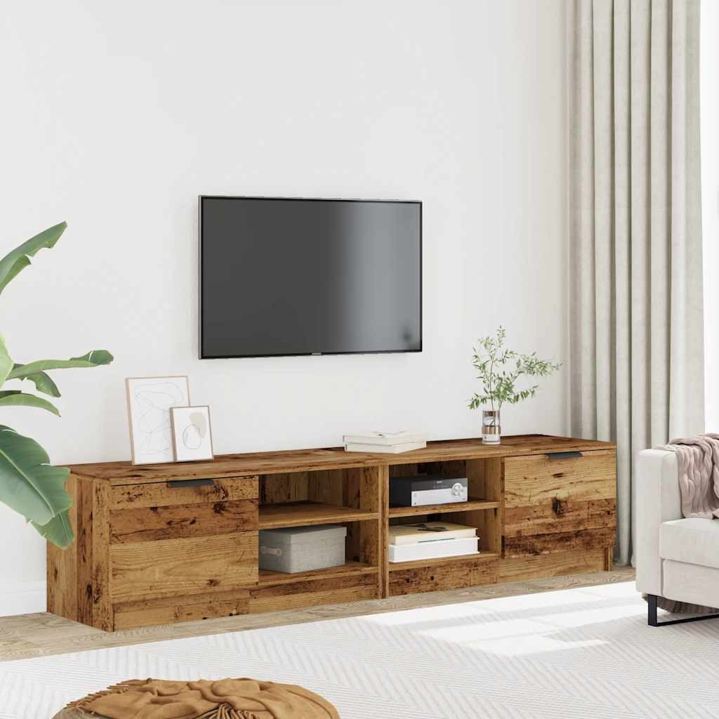 vidaXL TV-Schrank TV-Schränke 2 Stk. Altholz-Optik 80x35x36,5 cm Holzwerkst günstig online kaufen