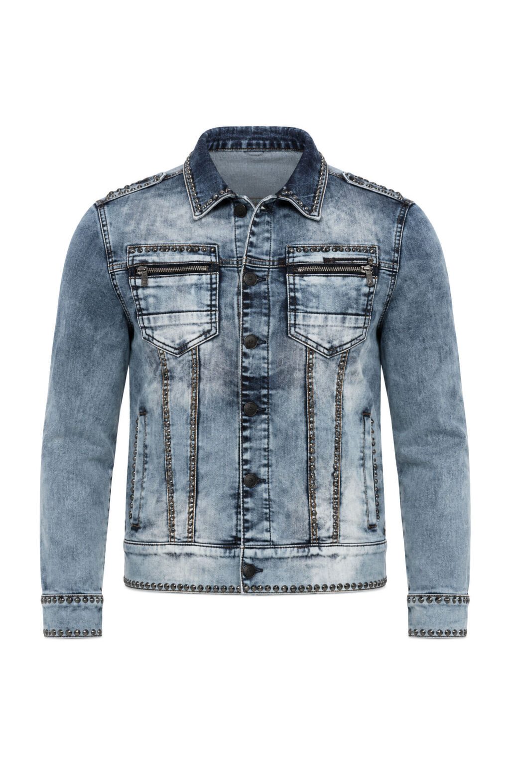 Cipo & Baxx Jeansjacke JEANS JACKET im washed Look – Bild 2 von 5