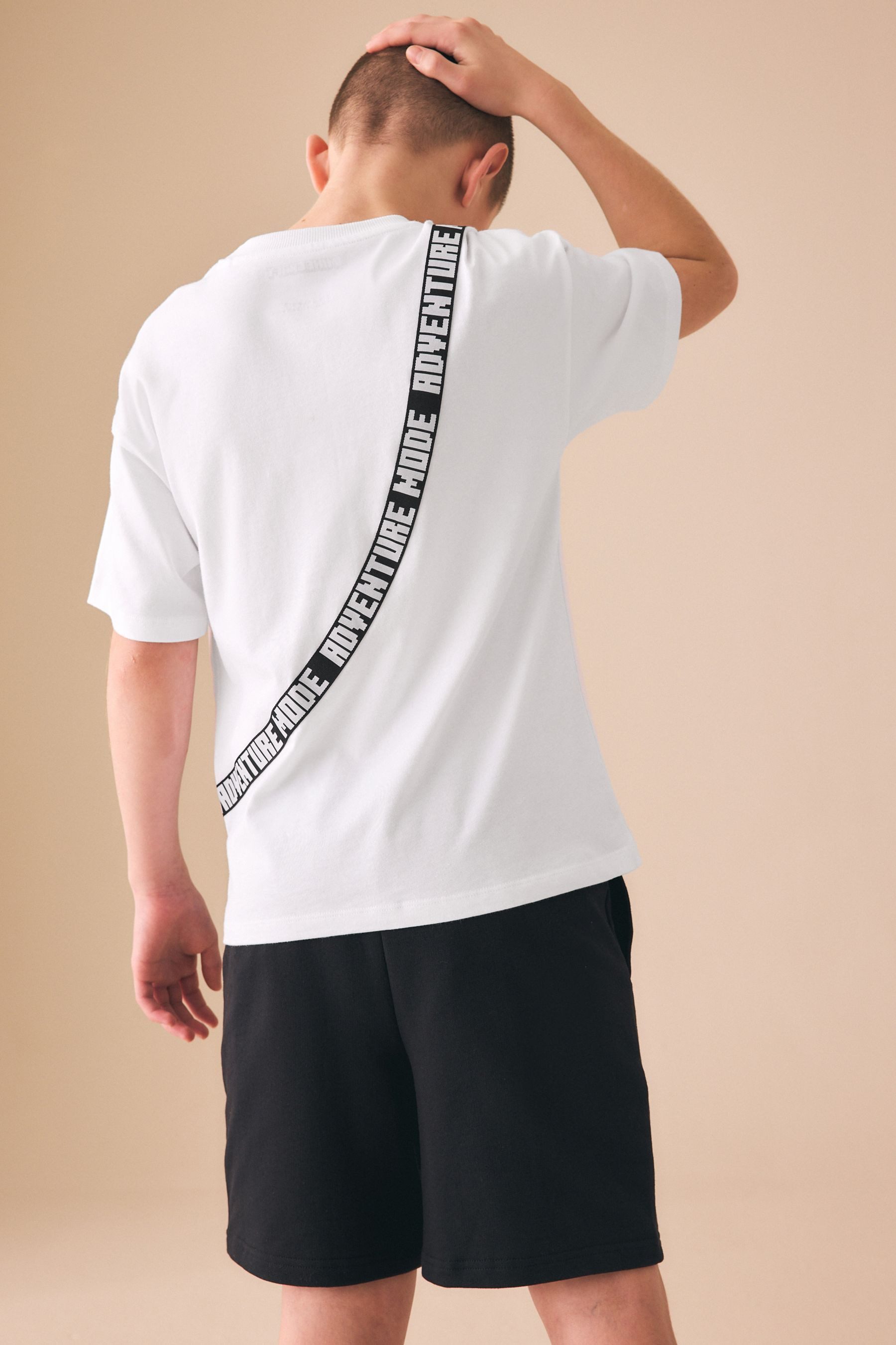 Next T-Shirt & Shorts Minecraft Tasche T-Shirt und Shorts, Set (2-tlg)