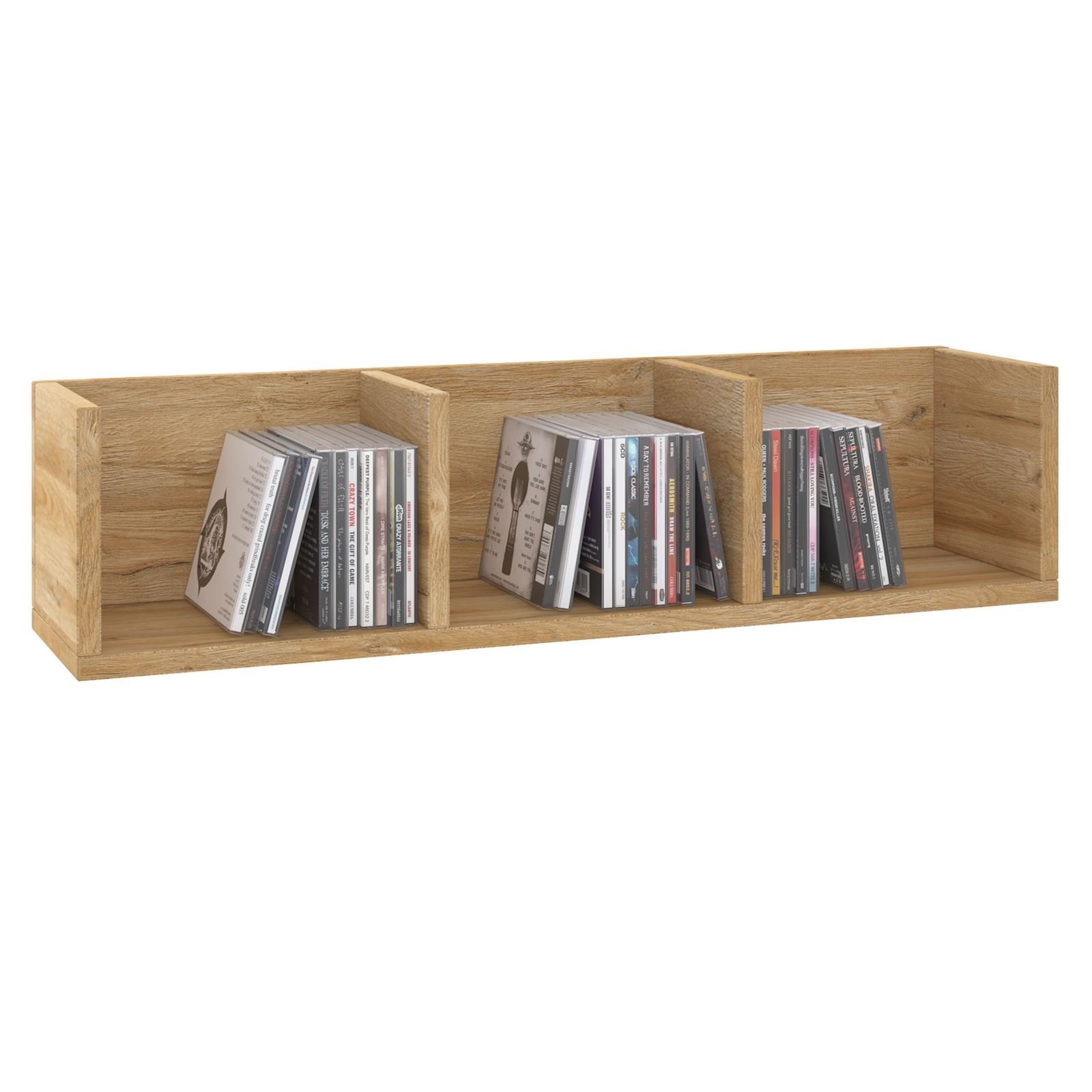 CARO-Möbel CD-Regal STARS, CD DVD Regal Wandregal Hängeregal Deko Bücher mi günstig online kaufen