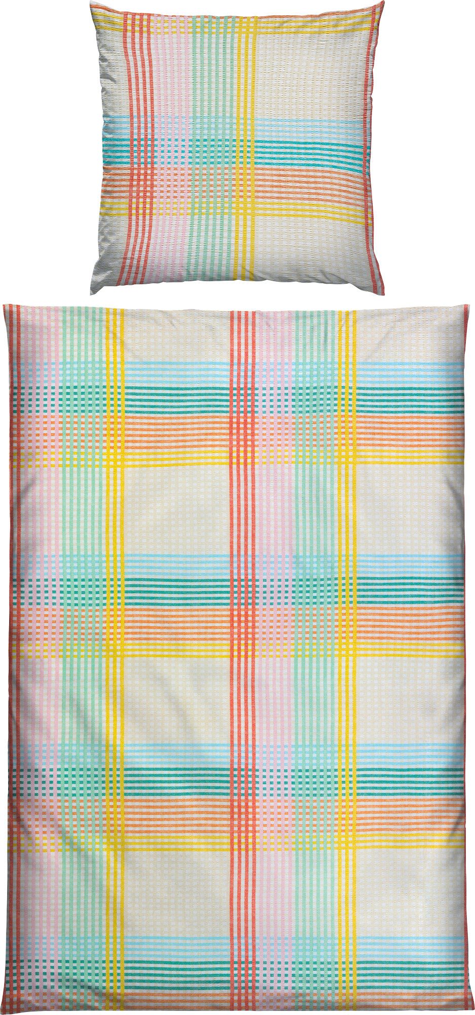 REDBEST Bettwäsche Bettwäsche Mix & Match "Karo", Seersucker, Karo günstig online kaufen