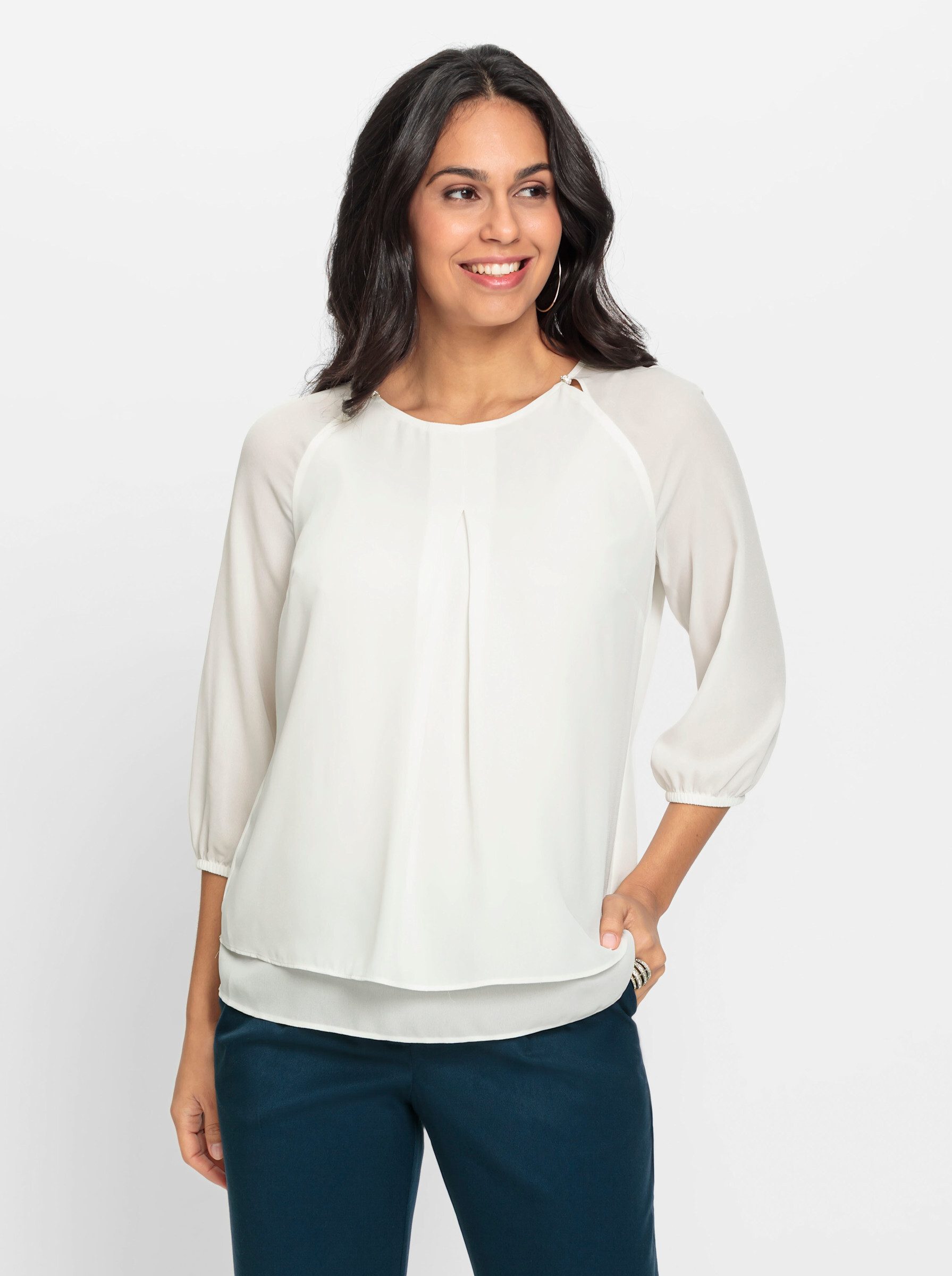 Witt Klassische Bluse Bügelfaltenhose günstig online kaufen