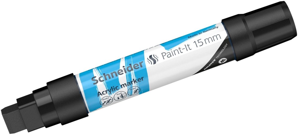 Permanentmarker Acrylmarker Paint-It 330 15mm schwarz