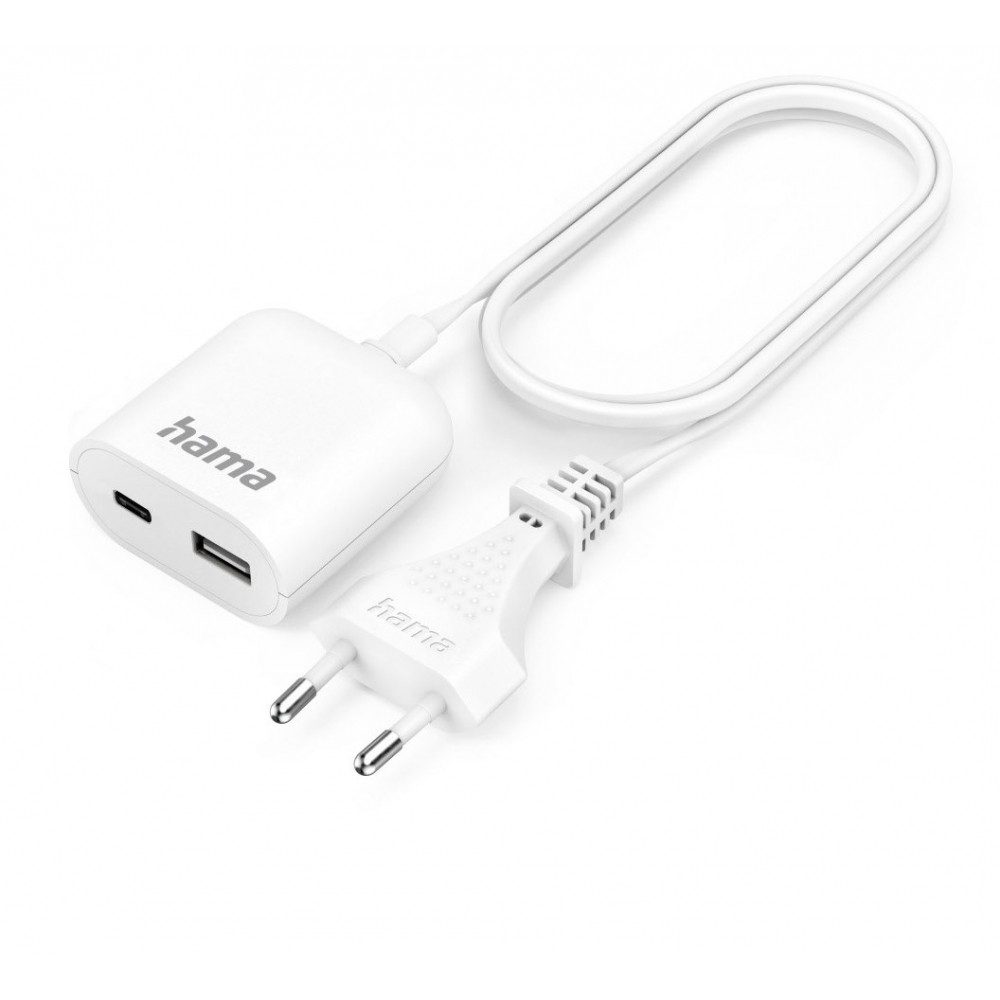 Hama Hama USB-Netzteil 3,5A weiß - hochwertiges Ladegerät. Ladestation (Hochwertiges USB-Netzteil, elegante Bauweise)