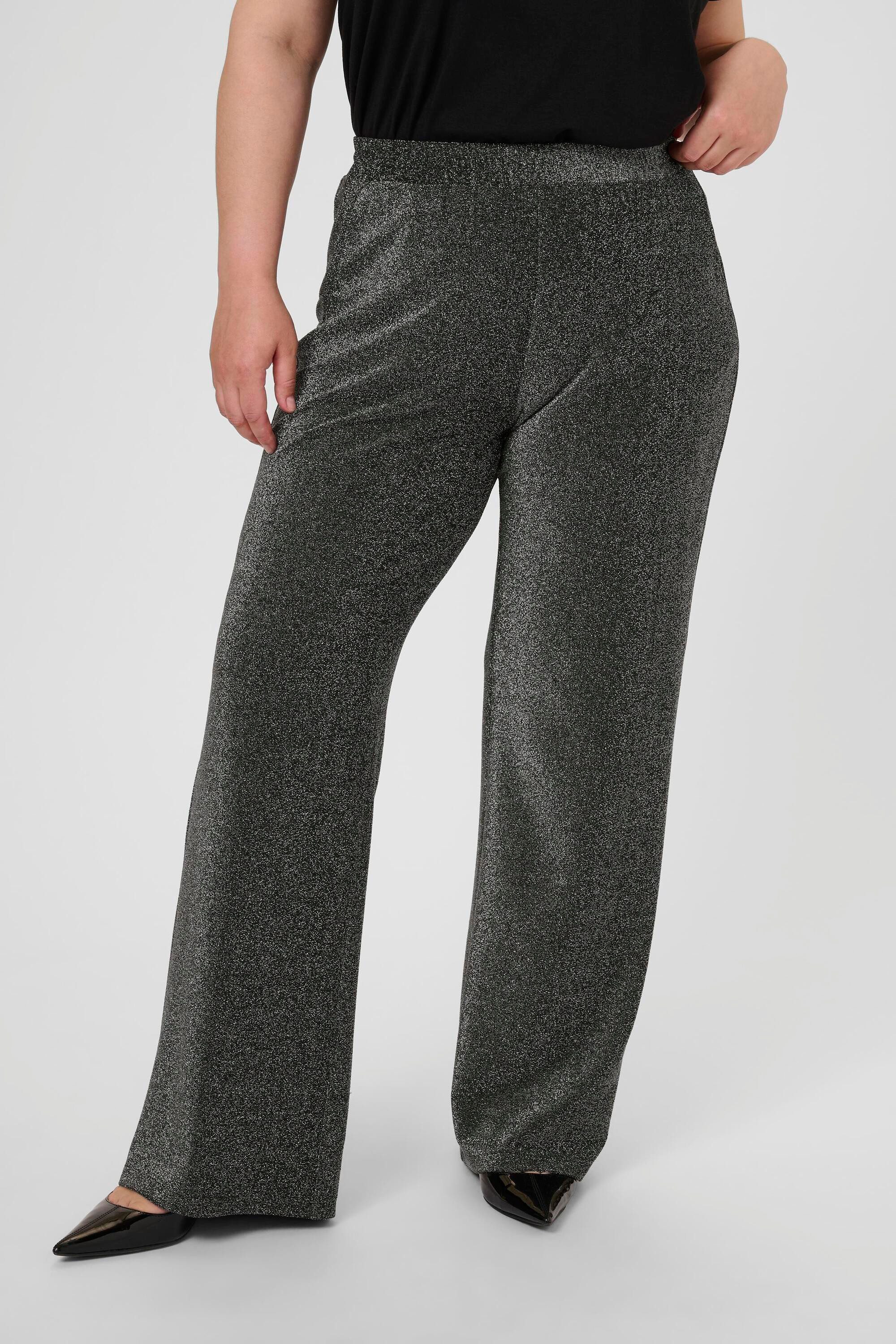 KAFFE Curve Stoffhose Casual Hose KCriana Große Größen