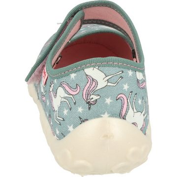 Superfit Mädchen Schuhe 800283-7500 Bonny Pantoffeln Einhorn Grün Hausschuh