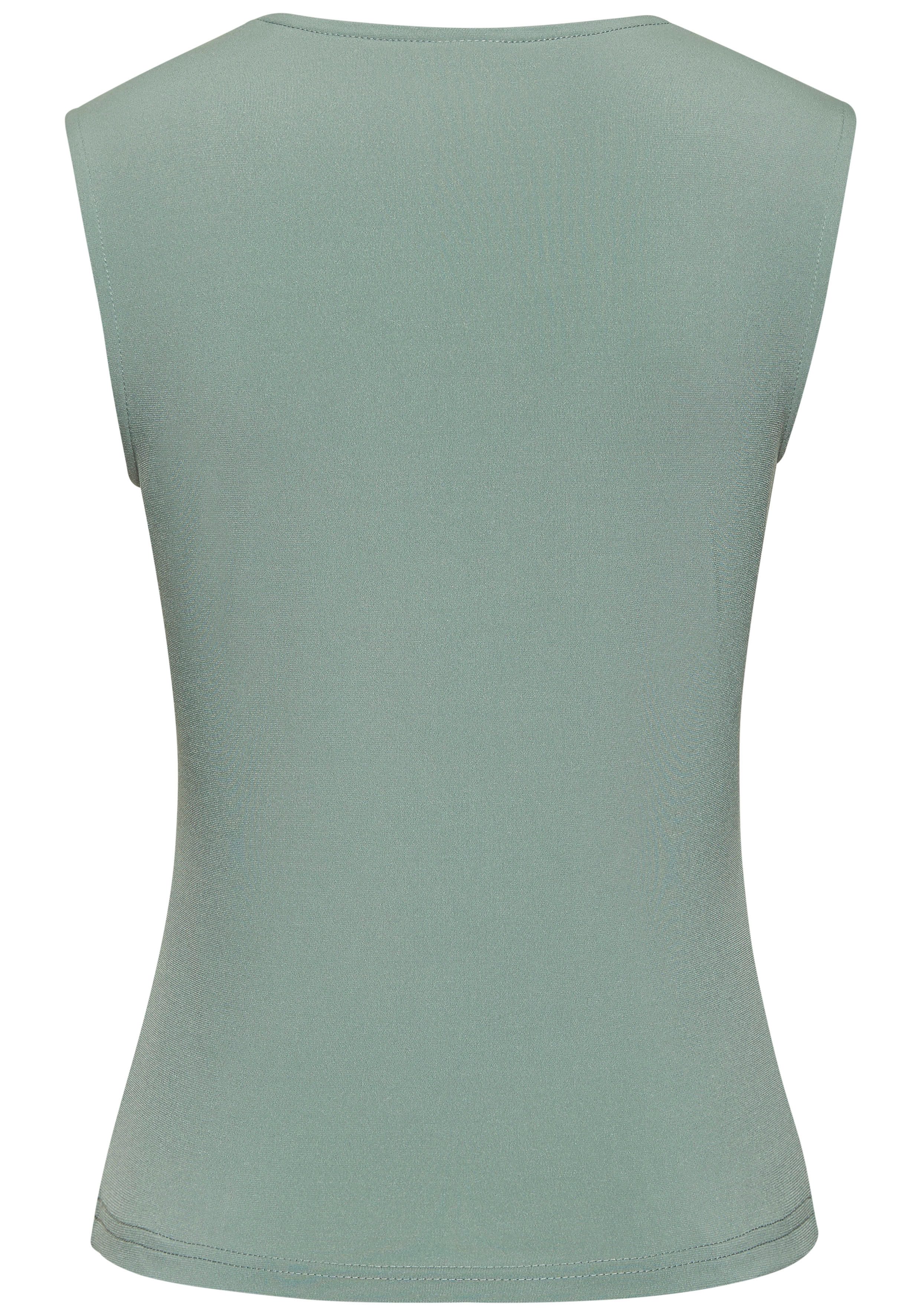 LASCANA Tanktop aus bügelfreiem Material, elegantes Basic-Top mit breiten Trägern