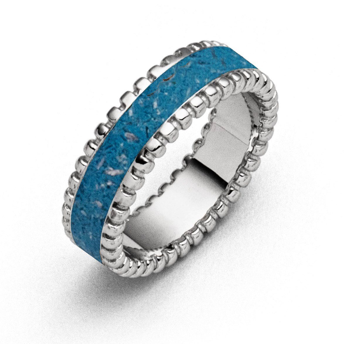 DUR Fingerring DUR Schmuck: Ring "Strandzauber blau" mit blauem Steinsand R günstig online kaufen