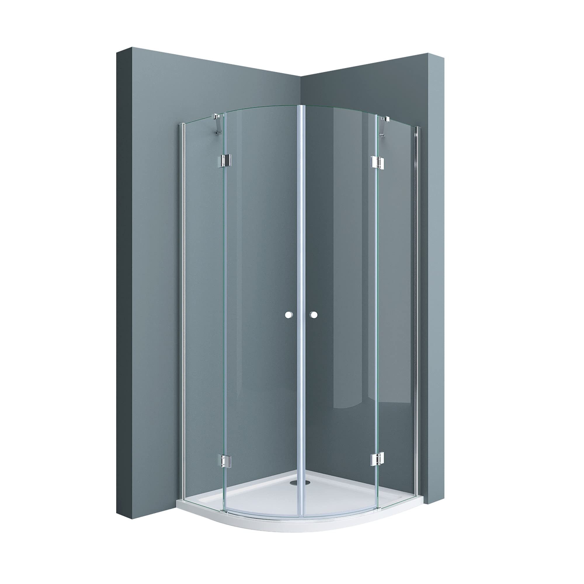 doporro Runddusche Viertelkreisdusche Duschkabine ESG-Sicherheitsglas Easy- günstig online kaufen