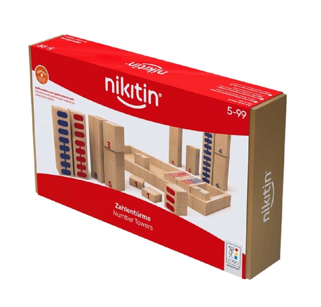 Nikitin Lernspielzeug Nikitin Material Lernspiel N 6 Zahlentürme- super für Kids (30-St)