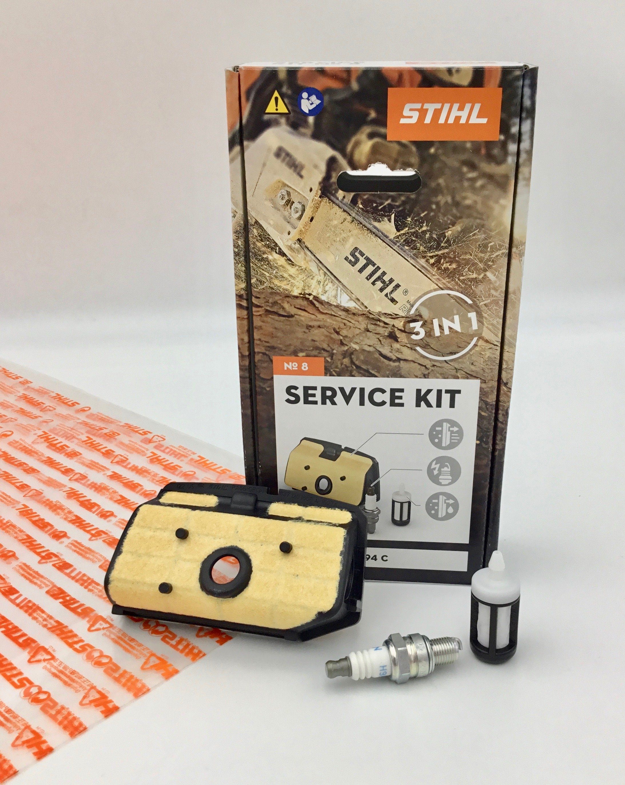 STIHL Ersatzfilter Service Kit 8 MS 193 C, MS 194 C 11370074100 Filter, Zündkerze, Zubehör für MS 193 C, MS 194 C