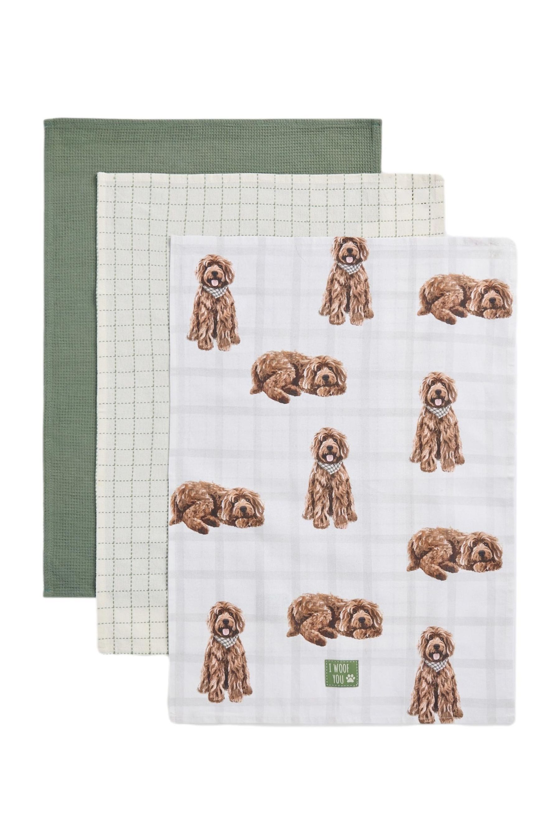 Next Geschirrtuch Geschirrtücher mit Labradoodle Louie im 3er-Set, (3-tlg) günstig online kaufen