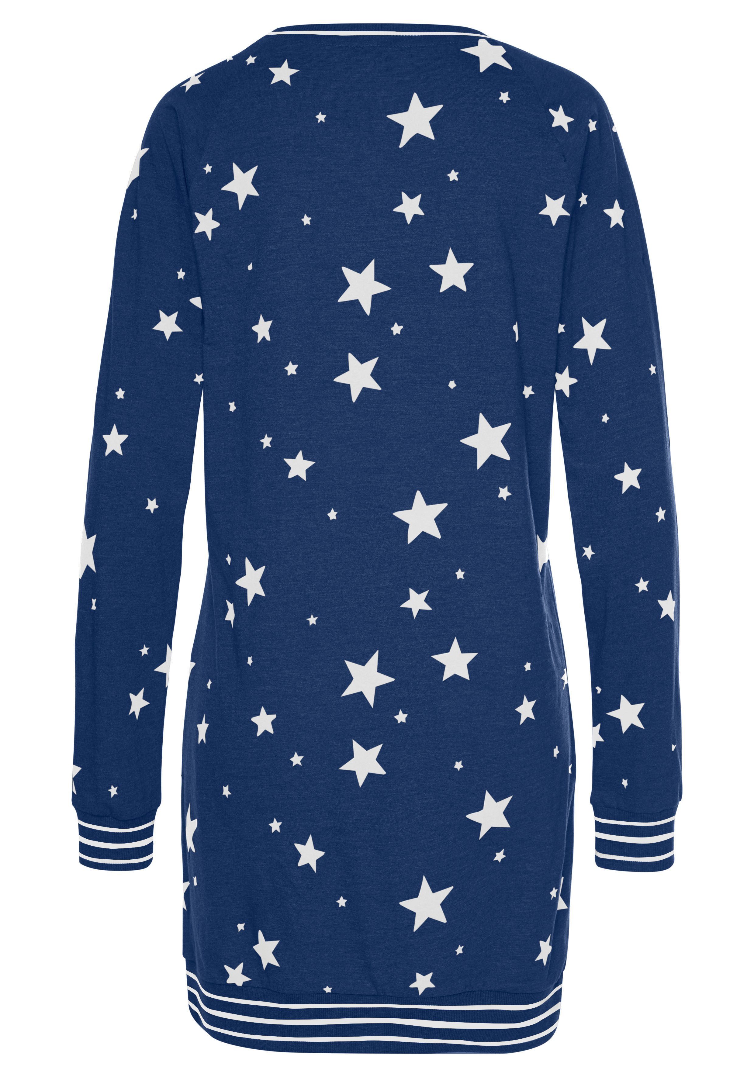 Vivance Dreams by Lascana Sleepshirt mit angesagtem Sternedruck
