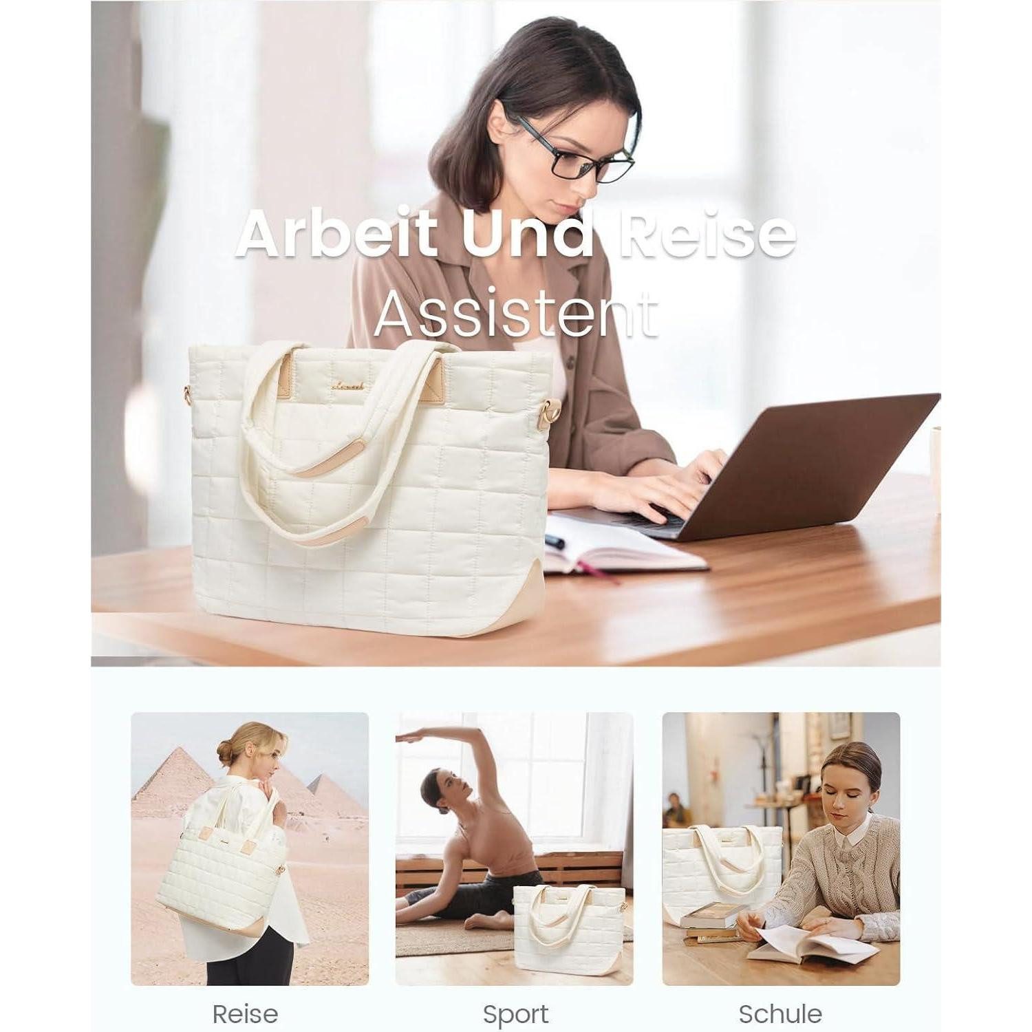 LuxusKollektion Laptoptasche Damen Laptoptasche 15,6 Zoll Arbeitstasche Sch günstig online kaufen