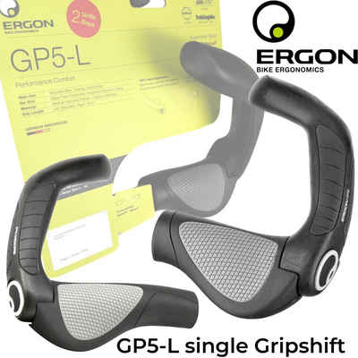 Ergon Fahrradlenker Ergon GP5-L Single Grip Shift Fahrrad Griffe Nexus Rohloff Hörnchen