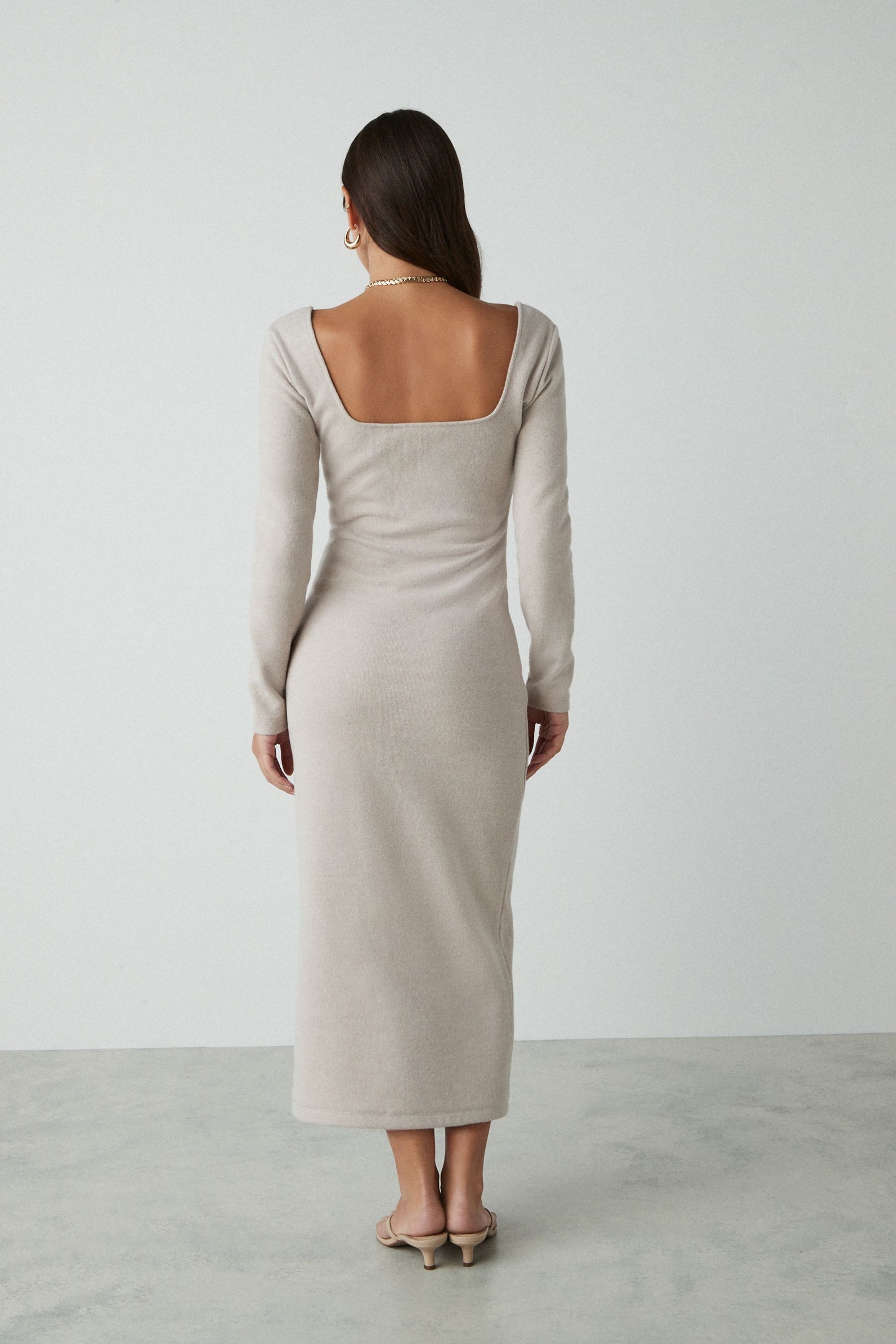 Next Midikleid Langärmeliges, weiches Midikleid (1-tlg) günstig online kaufen
