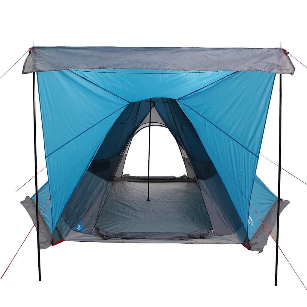 vidaXL Tipi-Zelt Tipi-Familienzelt 6 Personen Blau Wasserdicht, Personen: 6 (1 tlg)
