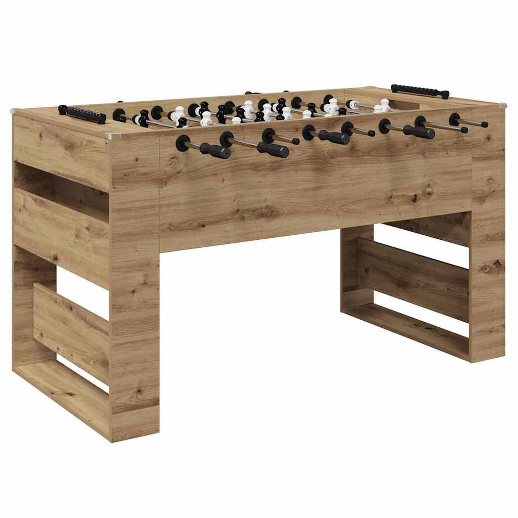 Kickertisch Tischfußballtisch Artisan-Eiche 146,5 x 74 x 85 cm