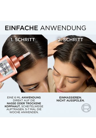 L'ORÉAL PARIS Haarserum L'Oréal Paris Elvital Fiber Booster serumas Kur reduziert Haarverlust verankert das Haar an der Wurzel.